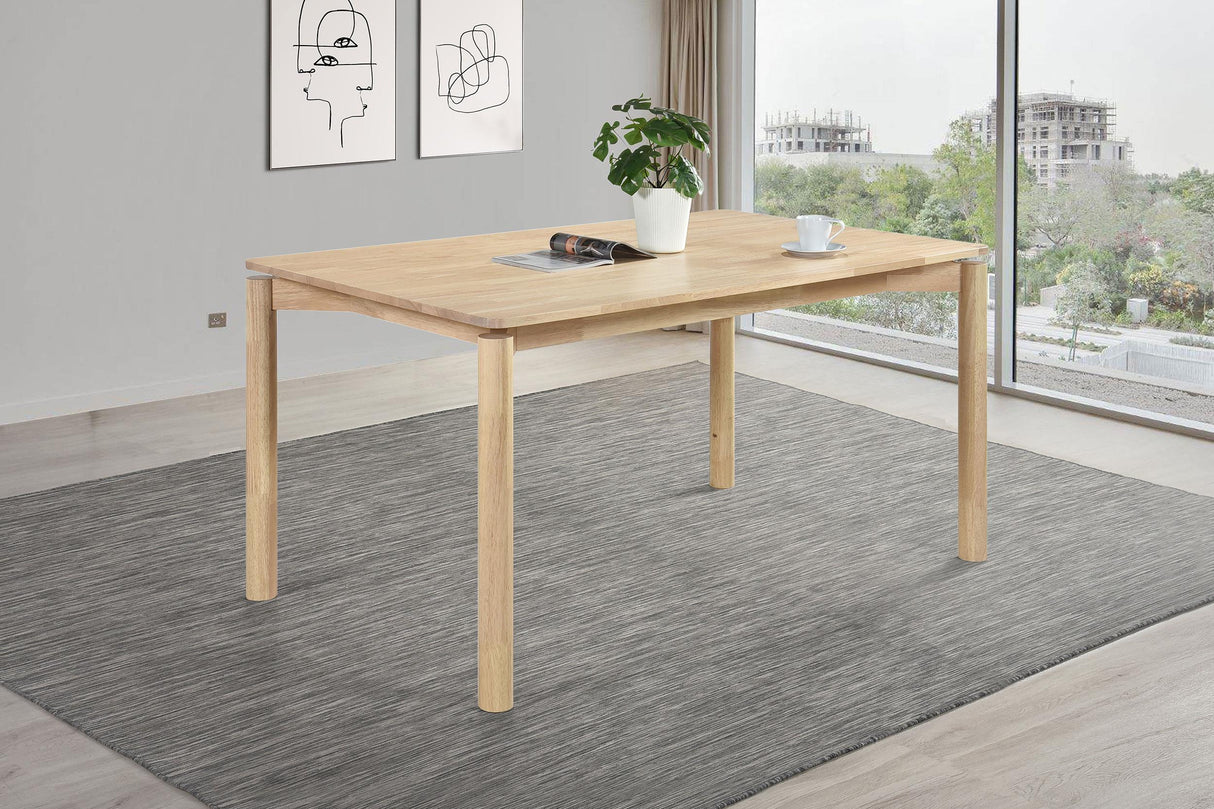 Parkridge White Washed Rectangular Dining Table from Coaster - Luna Furniture