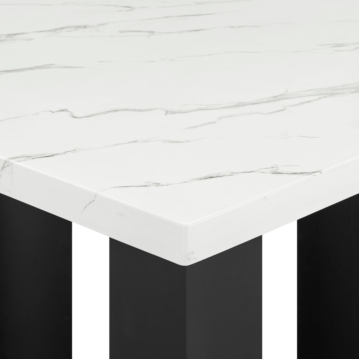 Parkside Black/White Counter Height Dining Table from Crown Mark - Luna Furniture