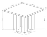 Parkside Black/White Counter Height Dining Table from Crown Mark - Luna Furniture