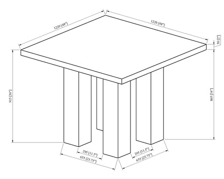 Parkside Dove Counter Height Dining Set from Crown Mark - Luna Furniture