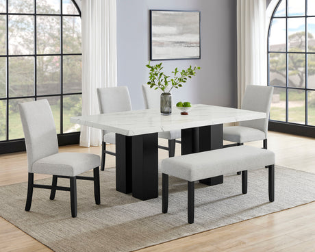 Parkside Gray/Black Dining Table from Crown Mark - Luna Furniture