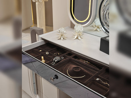 Parma Dresser With Mirror from Furnia - Luna Furniture