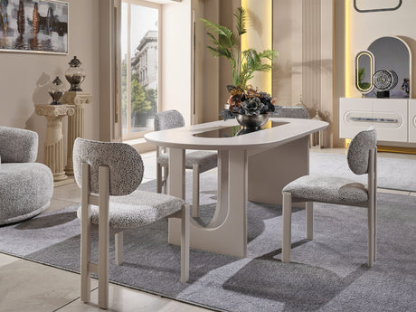 Parma Dining Table, Table 110" from Furnia - Luna Furniture