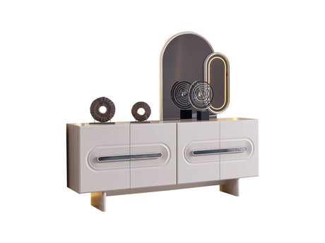 Parma Consol With Mirror from Furnia - Luna Furniture