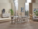 Parma Diningroom (Consol With Mirror & Dining Table & 6 Dining Chair) from Furnia - Luna Furniture