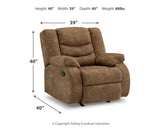 Partymate 2-Piece Sectional with Recliner in Brindle from Ashley Furniture - Luna Furniture