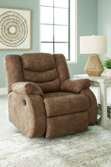 Partymate 2-Piece Sectional with Recliner in Brindle from Ashley Furniture - Luna Furniture