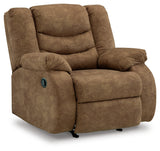 Partymate 2-Piece Sectional with Recliner in Brindle from Ashley Furniture - Luna Furniture