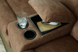 Partymate 2-Piece Sectional with Recliner in Brindle from Ashley Furniture - Luna Furniture