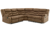 Partymate Brindle 2-Piece Reclining Sectional from Ashley - Luna Furniture