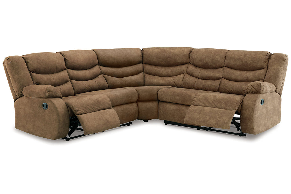 Partymate Brindle 2-Piece Reclining Sectional from Ashley - Luna Furniture