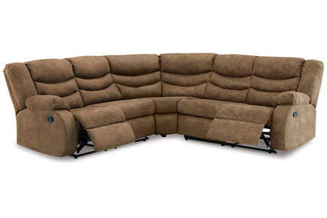 Partymate Brindle 2-Piece Reclining Sectional from Ashley - Luna Furniture