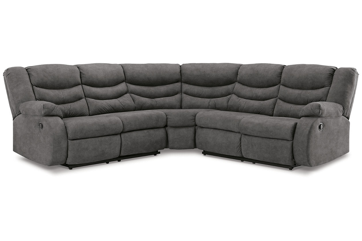 Partymate Slate 2-Piece Reclining Sectional 36903S2 – Luna Furniture