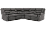 Partymate Slate 2-Piece Reclining Sectional from Ashley Furniture - Luna Furniture