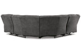 Partymate Slate 2-Piece Reclining Sectional from Ashley Furniture - Luna Furniture