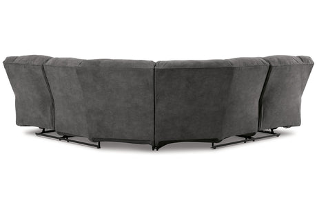 Partymate Slate 2-Piece Reclining Sectional from Ashley - Luna Furniture