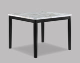 Pascal White/Black Faux Marble-Top Counter Height Table from Crown Mark - Luna Furniture