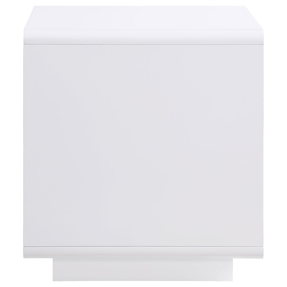 Paseo White High Gloss Square End Table from Coaster - Luna Furniture