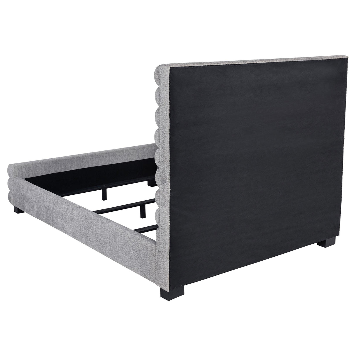 Patricia Gray Boucle Upholstered California King Bed from Coaster - Luna Furniture