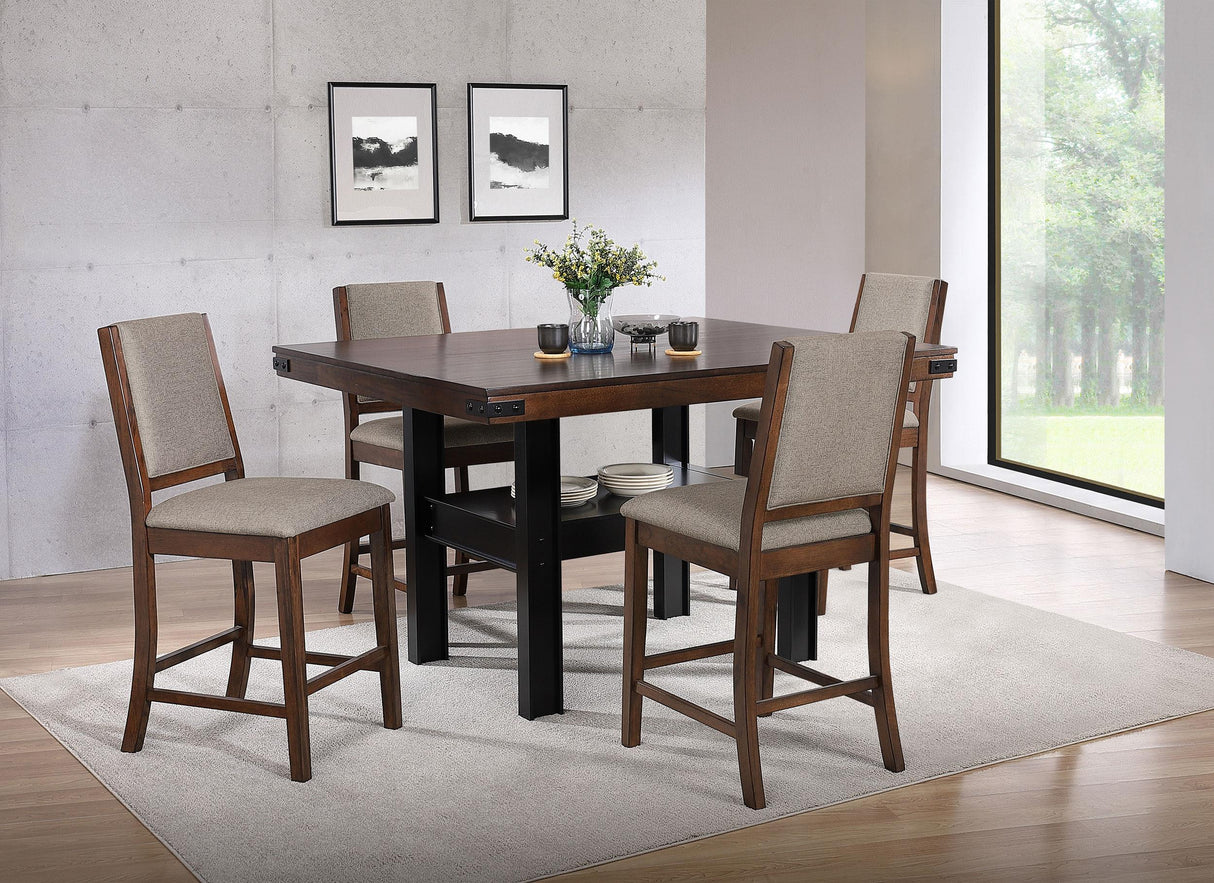 Patterson Mango Oak Counter Height Dining Set from Coaster - Luna Furniture