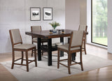Patterson Mango Oak Counter Height Dining Set from Coaster - Luna Furniture