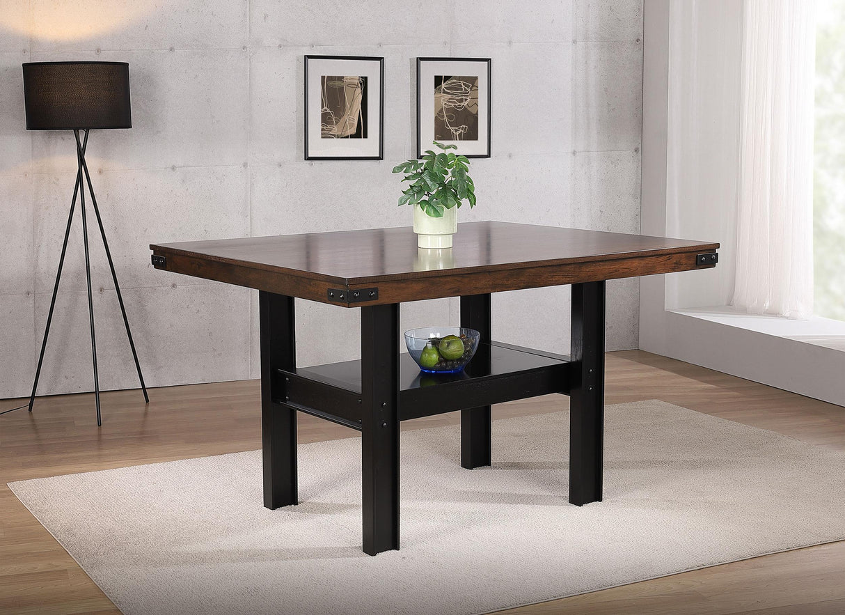 Patterson Mango Oak Rectangular Counter Height Dining Table from Coaster - Luna Furniture