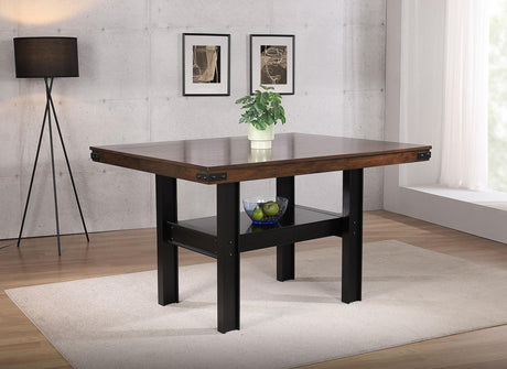 Patterson Mango Oak Rectangular Counter Height Dining Table from Coaster - Luna Furniture