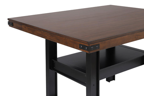 Patterson Mango Oak Rectangular Counter Height Dining Table from Coaster - Luna Furniture