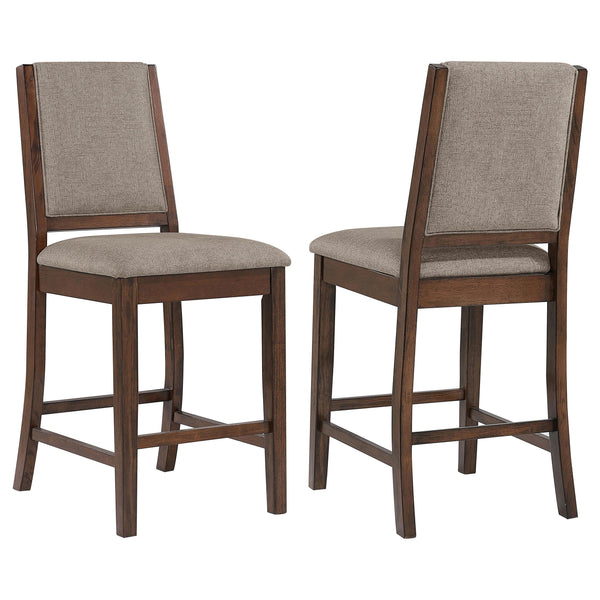 Patterson Mango Oak Upholstered Counter Chair, Set of 2