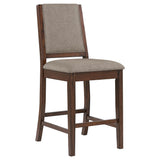 Patterson Mango Oak Upholstered Counter Chair, Set of 2 from Coaster - Luna Furniture