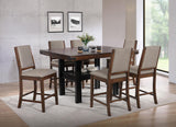 Patterson Mango Oak Upholstered Counter Chair, Set of 2 from Coaster - Luna Furniture