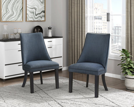 Paulson Blue Gray/Dark Walnut Side Chair, Set of 2 from Homelegance - Luna Furniture