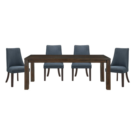 Paulson Dark Brown/Blue Gray 79" Dining Set from Homelegance - Luna Furniture
