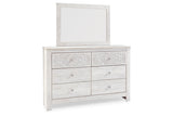 Paxberry Whitewash Dresser and Mirror from Ashley - Luna Furniture