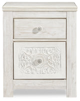 Paxberry Whitewash Full Panel Bed, Dresser and Nightstand from Ashley - Luna Furniture