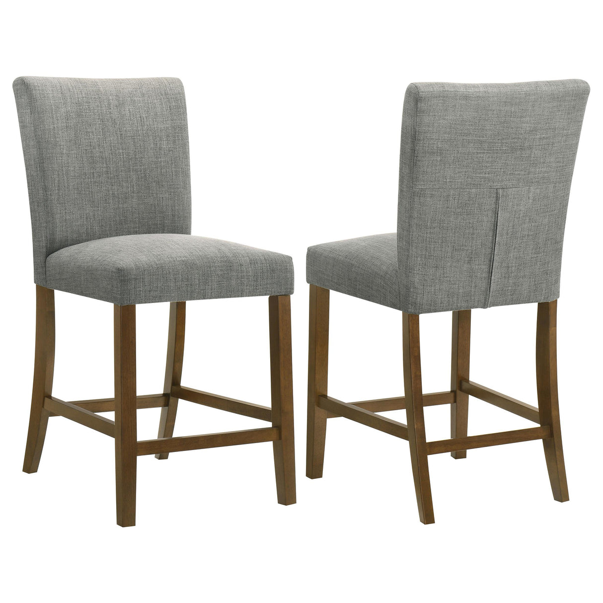 Paxton Gray Upholstered Counter Height Dining Chair, Set of 2 from Coaster - Luna Furniture