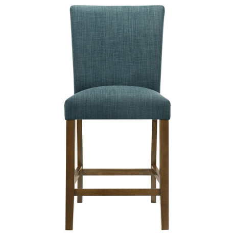 Paxton Teal Blue Upholstered Counter Height Dining Chair, Set of 2 from Coaster - Luna Furniture