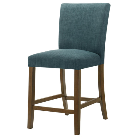 Paxton Teal Blue Upholstered Counter Height Dining Chair, Set of 2 from Coaster - Luna Furniture