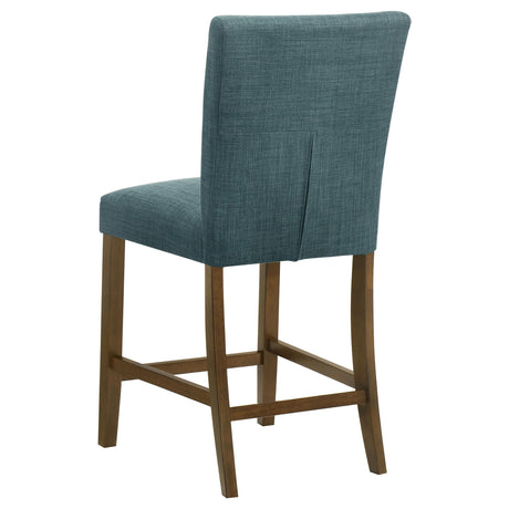 Paxton Teal Blue Upholstered Counter Height Dining Chair, Set of 2 from Coaster - Luna Furniture
