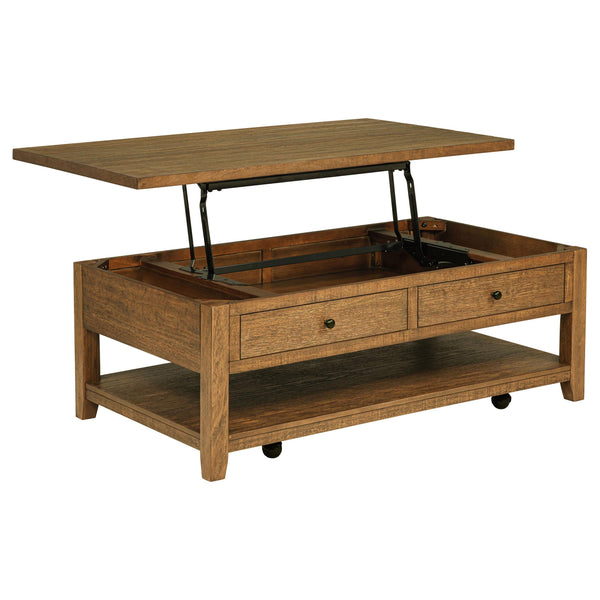 Payne Distressed Brown 48-inch Mobile Lift Top Coffee Table
