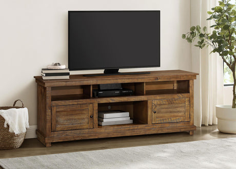 Payne Distressed Brown 70-inch TV Stand Media Console from Coaster - Luna Furniture