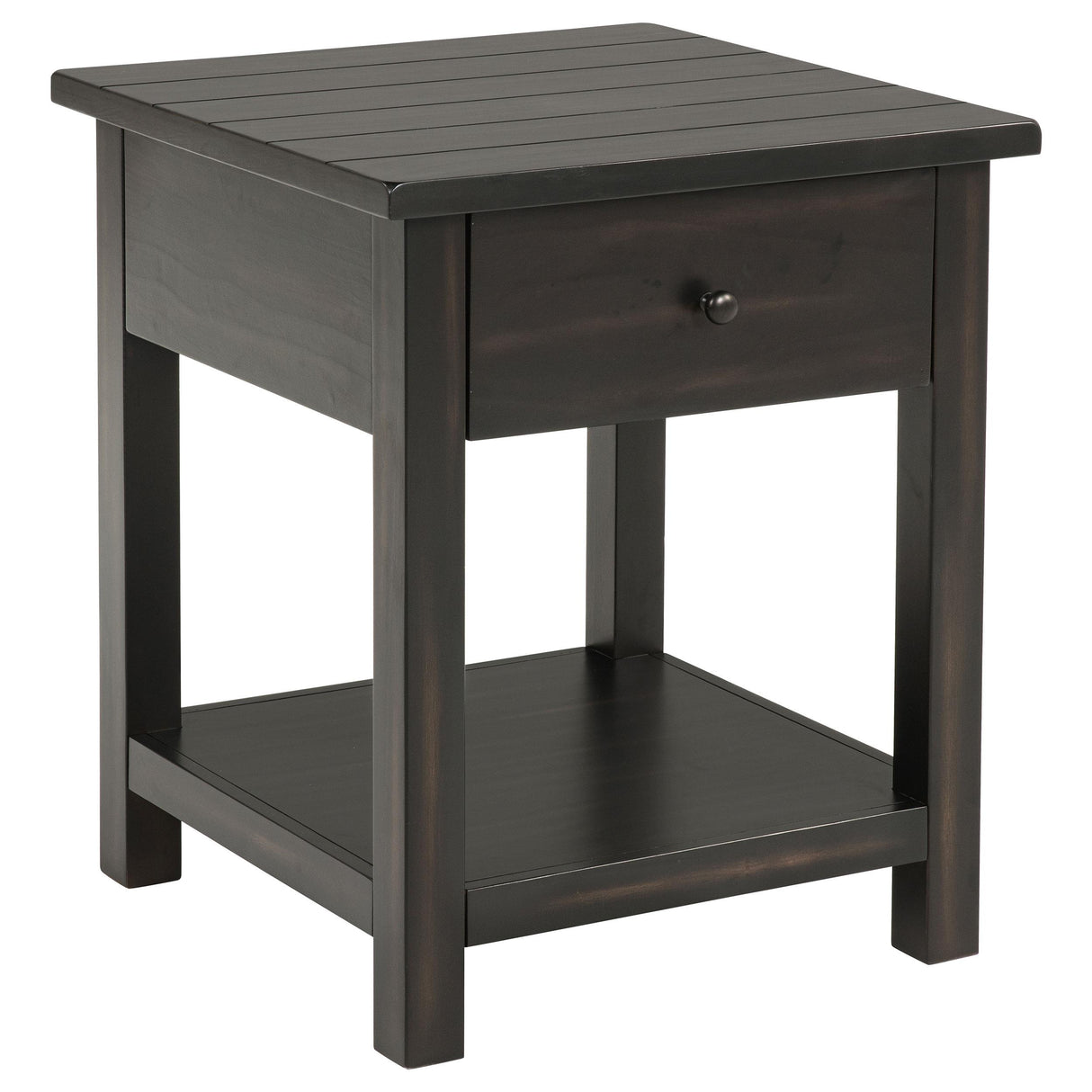 Payne Distressed Java 2-Piece Coffee and 1-Drawer End Table Set from Coaster - Luna Furniture