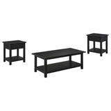 Payne Distressed Java 3-Piece Coffee and 1-Drawer End Table Set from Coaster - Luna Furniture