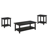 Payne Distressed Java 3-Piece Coffee and End Table Set from Coaster - Luna Furniture