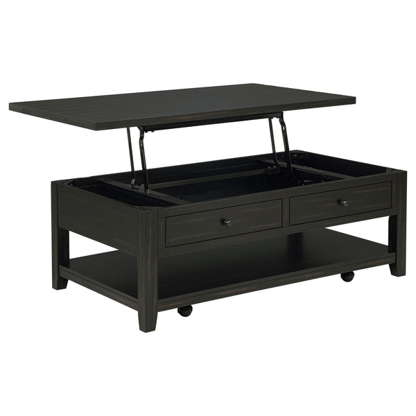 Payne Distressed Java 48-inch Mobile Lift Top Coffee Table