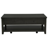 Payne Distressed Java 48-inch Mobile Lift Top Coffee Table from Coaster - Luna Furniture