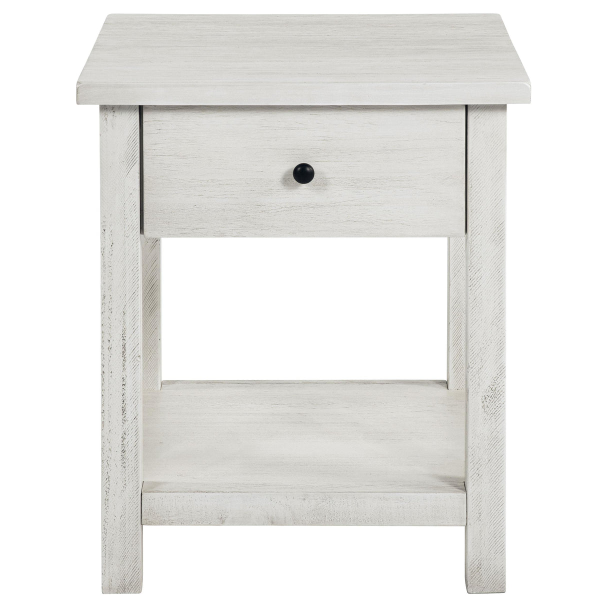 Payne Distressed White 2-Piece Coffee and 1-Drawer End Table Set from Coaster - Luna Furniture