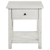 Payne Distressed White 2-Piece Coffee and 1-Drawer End Table Set from Coaster - Luna Furniture
