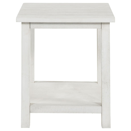 Payne Distressed White 2-Piece Coffee and End Table Set from Coaster - Luna Furniture