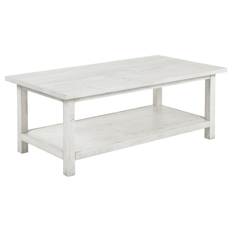 Payne Distressed White 2-Piece Coffee and End Table Set from Coaster - Luna Furniture